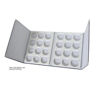 Boîte d'affichage pour lentilles optiques Plateau pour lunettes de soleil Étui pour lentilles de livre Stockage pour spectacle