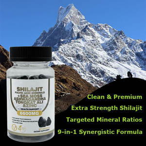 Cápsulas de Shilajit con Mezcla Natural Todo en Uno de Marca Privada con LOGO, Minerales Fúlvicos, Musgo Marino, Aceite de Semillas Negras, Complejo de Ashwagandha - Product Image 4
