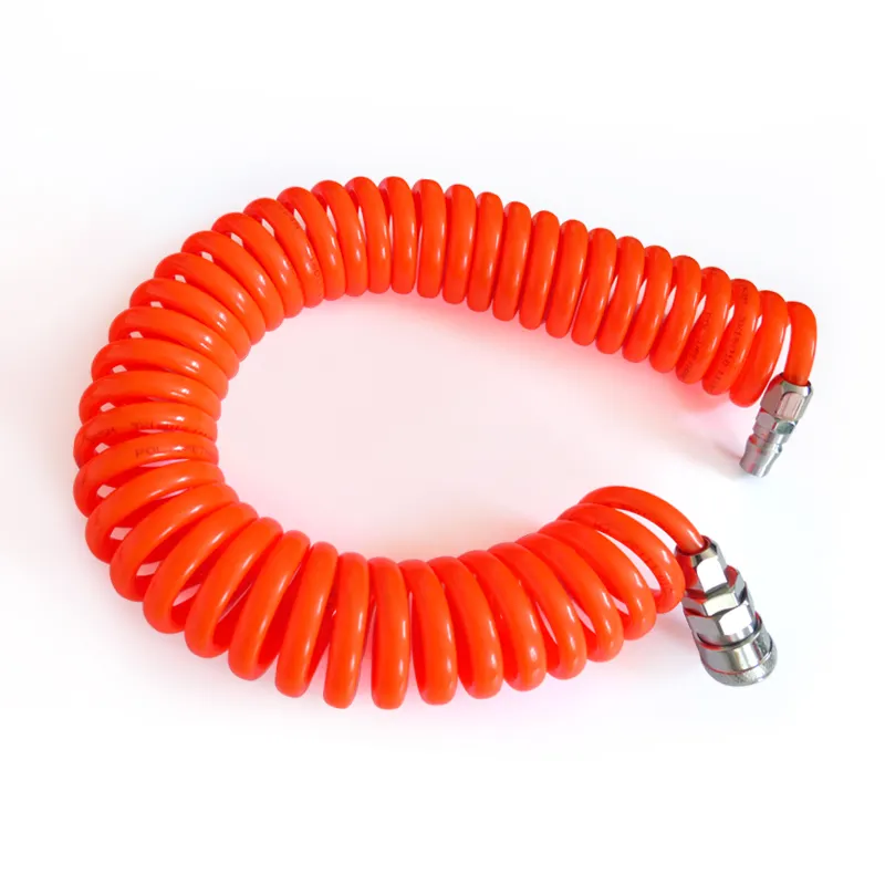 Pneumatic Spring Hose Air Compressor PU Hose Pneumatic Telescopic Spring Tube pneumatic pipe PU8*5-6M 10*6.5-9M 12*8-9M