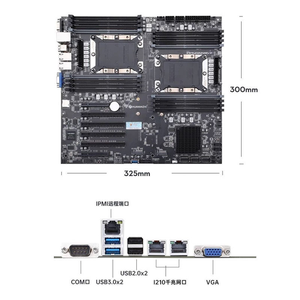 La carte mère du serveur Xinhuanan Zhi X11D-16D prend en charge LGA3647, avec une capacité maximale de 2 To pour la mémoire DDR4 six canaux, conçue pour - Product Image 3