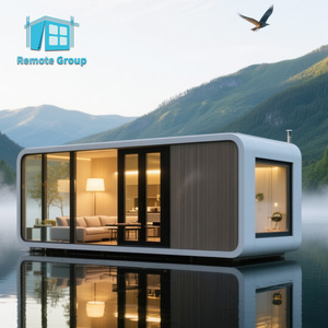 Cabaña Prefabricada Completa y Popular de 20 pies/40 pies, Tipo <span class=keywords><strong>Apple</strong></span>, Precio para Hoteles y <span class=keywords><strong>Caf</strong></span>és, Casa Prefabricada para Oficina, Diseño Moderno - Product Image 2