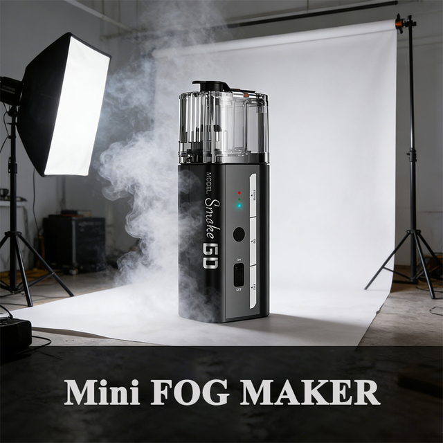 2550MAH Rechargeable Battery-Powered Mini Handheld Fog Machine Remote Control Portable Film Television Small Fog Generator