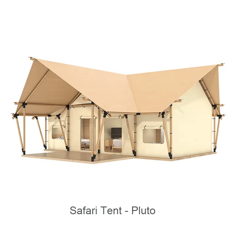 Pluto - Safari çadırı afrika lüks çadır otel tesisi Glamping banyo aile için