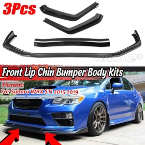 High Quality <b>Car</b> Front Bumper Splitter Lip Chin Spoiler <b>Diffuser</b> Bumper Body Kits For Subaru WRX STI 2015 20162017 2018 2019 - Product Image 1