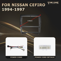 Maisimei fabrika toptan araç DVD oynatıcı çerçeve NISSAN CEFIRO Matten siyah 1994-1997 kablo ile 9 inç LHD RHD