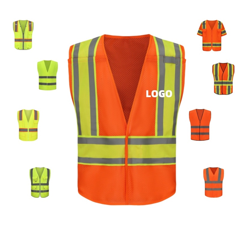Custom Logo High Visibility Mesh Construction