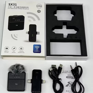 SX31 <strong>3</strong>-in-1 Wireless <strong>Microphone</strong> Camera Phone <strong>Computer</strong> Wireless <strong>Microphone</strong> Live Games Lapel Wireless <strong>Microphone</strong> - Product Image 1