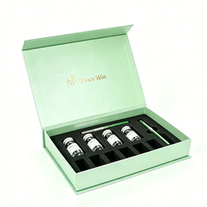 Premium Custom Medical Beauty Vial Packaging Box Peptide Packaging Boxes Green Foil Skincare Gift Case Boxes Hot Stamp Portable - Product Image 2