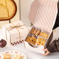 Boîtes en papier personnalisables pour pâtisseries de fêtes – Nouveaux contenants pour biscuits, bonbons, mochi, madeleines, scones, gâteaux simples – Emballage