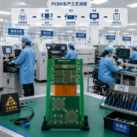 Carte de circuit imprimé Rogers sur mesure avec blindage RF/EMI, épaisseur 1,6 mm, finition de surface ENIG, fabricant ODM/OEM du Guangdong