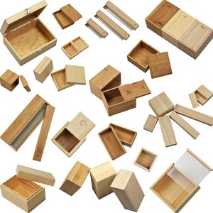 Wooden Storage Box Rectangular Stackable For <b>Study</b> <b>Desk</b> Organization Jewelry Box 10 Pieces - Product Image 1