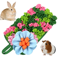 Jouet de renifflement pour lapin mignon, tapis olfactif pour hamster en forme de fleur pour le travail sensoriel