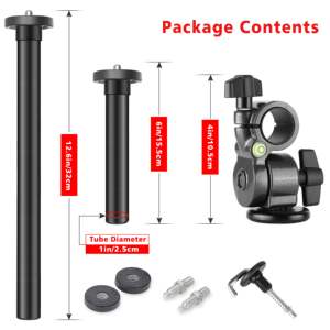 كاميرا ترايبود ذراع تدوير الخارجية متعددة زاوية العمود المركزي مع نظام قفل تمديد الذراع - Product Image 2