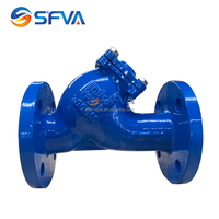 SFVA marca alta calidad GGG50 PN16 Din F1 Y tipo colador DN100 DN150 hierro dúctil Y colador válvulas