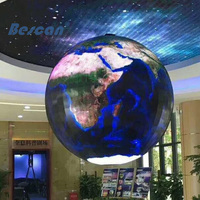 Pantalla Esférica LED BESCAN Flexible en Forma de Globo Terráqueo, Esfera de Exhibición Impermeable