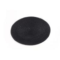 Sets de table en plastique tissé PP écologiques de qualité supérieure, couleurs vives, lavables, 32cm/36cm/38cm/Diamètre personnalisé, style minimaliste