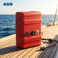 Réservoir portable marin 14,5 GALLONS/55L pour bateau hors-bord avec capteur de niveau de carburant, tuyau et jauge