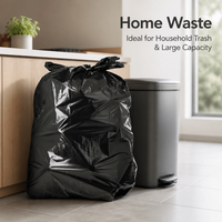 Sacs poubelles noirs personnalisés avec logo, grand format 31*39 pouces, 30 microns, pour déchets domestiques, usine OEM