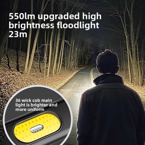 Mini luz de trabajo portátil ultrafina, fuente de luz doble magnética, tapa de luz fuerte, Clip, pluma, batería de larga duración, linterna automática - Product Image 3