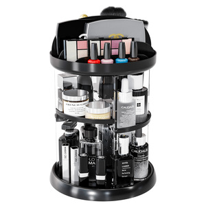 360 <b>Rotating</b> Cosmetic <b>Storage</b> Organizer 4 Layers Desktop Makeup <b>Rack</b> For Lipstick Eyeshadow <b>Storage</b> - Product Image 2