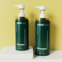 XINDE personnalisé couleur LOGO 500ml 800ml PET luxe nettoyant pour le corps savon liquide soin des cheveux lotion douche gel shampooing vide bouteille en plastique