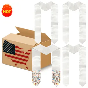 72 and 60 inches Graduation Stole Manufacturer wholesale Adult & Youth sizes Blank Sublimation DIY stole For hot printing