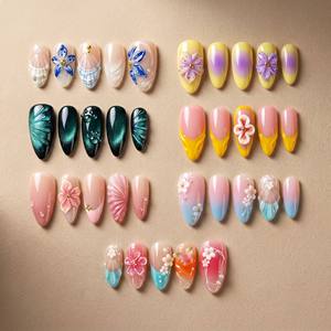 <span class=keywords><strong>Faux</strong></span> <span class=keywords><strong>Ongles</strong></span> 3D Embossés Tendance Effet Texturé <span class=keywords><strong>Qualité</strong></span> Salon Fait Main Motif Haut de Gamme 30 Pièces – Vente Flash - Product Image 1