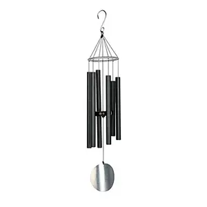 2022 Nieuwe Komen Tuin Decor Aureole Tunes 28 Inch 6 Zwarte Pijp Metalen Zen Geluiden Hand Tuned Handgemaakte Wind Chime