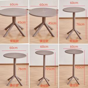 Fábrica al por mayor Polipropileno mesa de café interior al aire libre estilo simple mesa de café al aire libre barbacoa restaurante mesa de comedor - Product Image 6