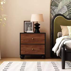 <span class=keywords><strong>Table</strong></span> de chevet moderne nordique en bois <span class=keywords><strong>noir</strong></span> extensible, <span class=keywords><strong>table</strong></span> d'angle, armoires de rangement, écologique, durable, pour la maison, la chambre à coucher, l'hôtel - Product Image 5