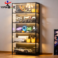 Vitrine en verre pour figurines, présentoir de modèles, support d'exposition de jouets haut de gamme, vitrine transparente