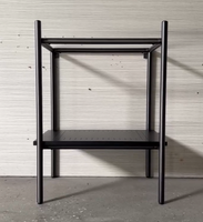 Lavabo Au Sol Lavabo Plancher Lavabo Console Lavabo Lavabo Console Noir En Acier Inoxydable Meuble De Vanité Traditionnel Table De Suite