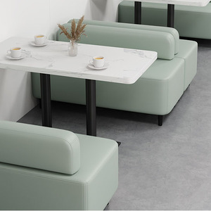 Tùy Chỉnh Đơn Giản Phong Cách Món Tráng Miệng Cửa Hàng Phương Tây Nhà Hàng Bàn Và Ghế Đặt Quán Cà Phê Thanh Bánh Cuốn Sách Cửa Hàng Khu Vực Nghỉ ngơi Sofa Gian Hàng Thiết Lập - Product Image 3