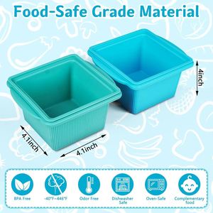 Bac à glaçons de qualité alimentaire, moule à glaçons en blocs et en bandes longues, bac de congélation commercial, conteneur de congélation pour soupes, boîte de stockage de glace - Product Image 2