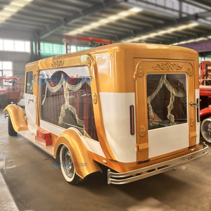 Hearse Funeral Carriage Electric Funeral Horseless Hearse <b>Trailer</b> 4 Wheel Horse Drawn Carriages Funeral Car Van Hearse for Sale - Product Image 6