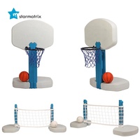 Starmatrix brinquedos 2 em 1 para esportes aquáticos, jogo aquático de basquete e vôlei para piscina