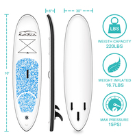 FUNWATER Drop Shipping sup Paddle Board Gonflable, Planche de Surf Gonflable avec Lumière LED