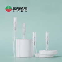Mini vaporisateur de parfum en verre rechargeable, atomiseur de voyage, flacons de parfum gradués avec échelle, 2ml, 3ml, 5ml, 10ml