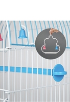 YS Promotion : Cage d'élevage pour oiseaux A105 – Cage à oiseaux en fil de fer durable et de haute qualité, petite villa métallique pour perroquets avec vue panoramique