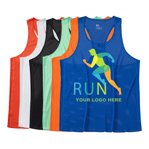 Custom Fully Welded <strong>Mens</strong> Quick Dry <strong>Running</strong> Wear <strong>Running</strong> Sleeveless Shirt Racer Back Seamless <strong>Running</strong> <strong>Singlet</strong> - Product Image 1