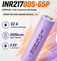 Linkdata INR21700S-65P 6500mAh 52A Sel Li-ion -40 ℃   Mampu Menahan Suhu Ultra Rendah, Kapasitas Tinggi 3.6V untuk Paket E-Bike & Robotika