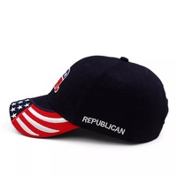 Casquette de baseball unisexe avec logo d'éléphant brodé Conservative USA 45 47 Republican USA Cap