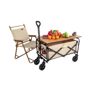 Mini Carro de regalo plegable para niños todo terreno, carro de juguete utilitario de cuatro ruedas de plástico, plataforma de tela para patio de jardín FW80B - Product Image 4