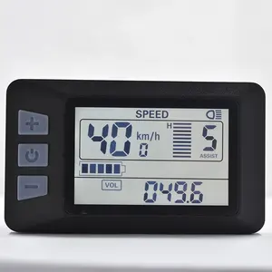 Waterproof Ebike Cycle Stopwatch Electric Bicycle Color Led Display Computer Monitor Bike Speedometer