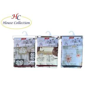 Tovaglia Rotonda in Plastica da 160cm con Motivo Ricamato in Poliestere e Lino per Matrimoni, Banchetti, Hotel e Uso Commerciale di Marca - Product Image 3