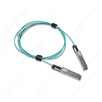 Kabel Optik Aktif Serat Poe Kompatibel Mellanox Hitam Baru Mfs1s00-v005e 200gb/s Ib Hdr Qsfp28 Lszh 30mm Radius Tikungan 5m