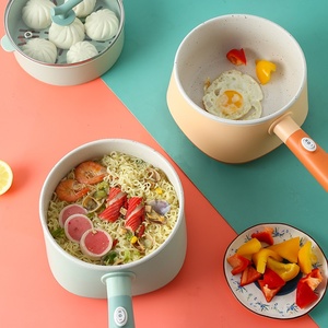 Mini cuiseur à soupe à riz électrique 2L ménage et RV marmite à vapeur multifonctionnelle avec couvercle en céramique contrôle mécanique - Product Image 4