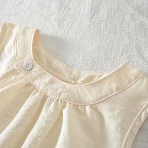 Conjunto de Dos Piezas para Niñas, Verano 2026, Estilo Informal, Color Caqui Sólido, <span class=keywords><strong>Chaleco</strong></span> sin Mangas y Pantalones Anchos - Product Image 2