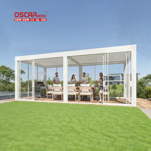 Serre triangulaire isolée et étanche pour jardin extérieur ou bord de piscine avec vitrage Low-E - Product Image 1