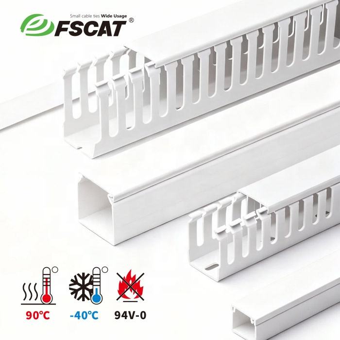 V0 Wire FSCAT UL94 V0 Flame Retardant PVC Wiring Duct Halogen Free Industrial ...